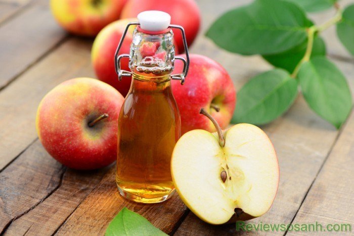 Dấm táo được sử dụng nhiều trong các công thức trị nám