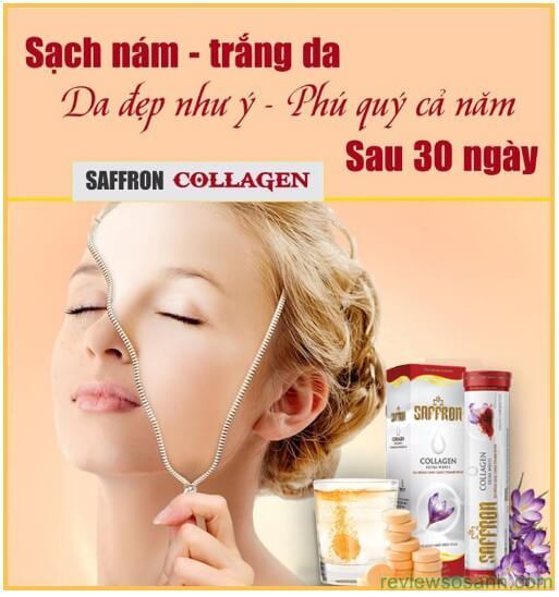 tác dụng của viên sủi saffron collagen