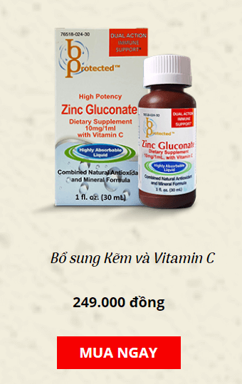 protected zinc gluconate bổ sung kẽm và vitamin c 30ml