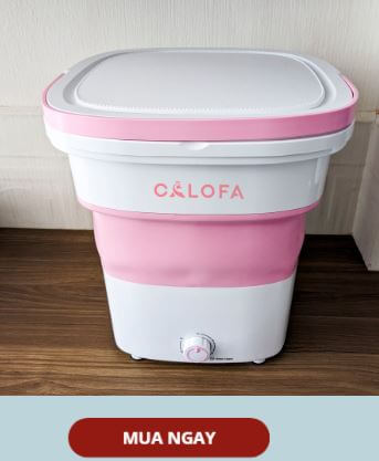 máy giặt mini calofa màu hồng