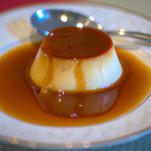 Hình ảnh bánh flan thơm ngon với lớp caramel mềm mịn.