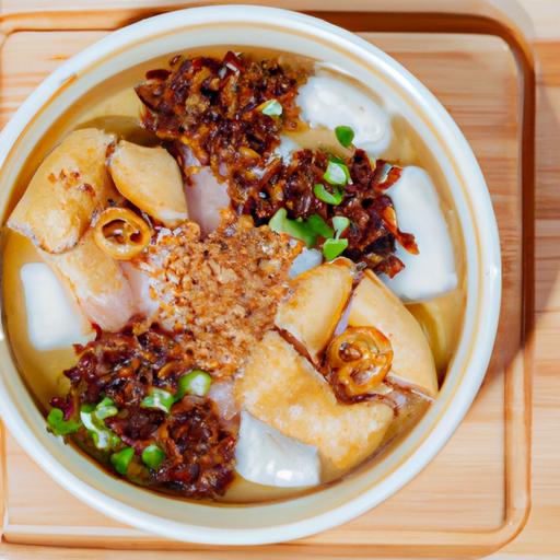 Bánh Bột Gạo Với Trứng Gà