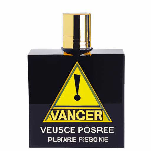 Chai nước hoa Versace Pour Homme với biểu tượng cảnh báo