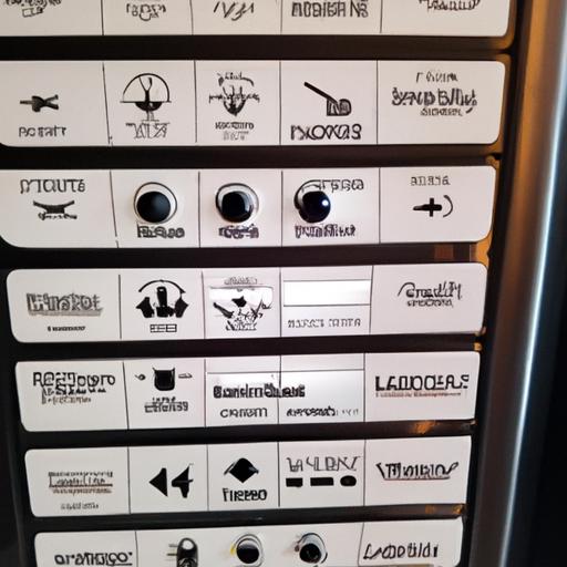 Bảng điều khiển của lò nướng Electrolux với các ký hiệu và biểu tượng khác nhau.