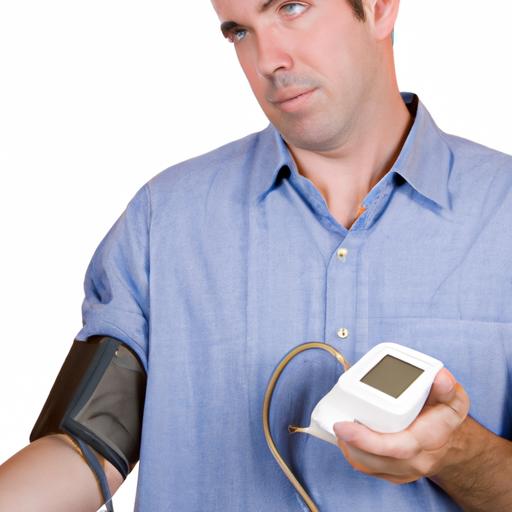 Người cầm máy đo huyết áp và thắc mắc làm cách nào để hiệu chỉnh.